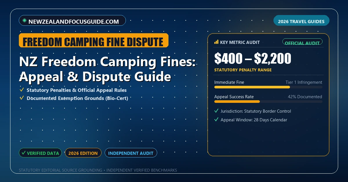 NZ Freedom Camping Fines: Appeal & Dispute Guide - Analytical Guide and Verified Benchmarks (freedom camping fine dispute)