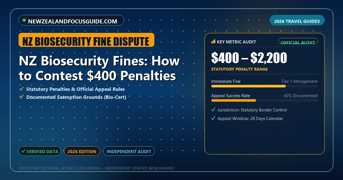 NZ Biosecurity Fines: How to Contest $400 Penalties - Analytical Guide and Verified Benchmarks (nz biosecurity fine dispute)